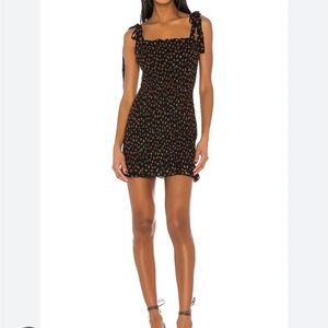 FREE PEOPLE- Bella Smocked Slip in Black